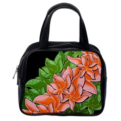 Decorative Flowers Classic Handbags (one Side)