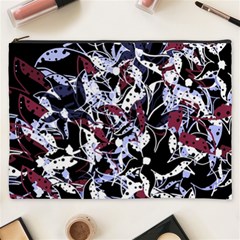 Decorative Abstract Floral Desing Cosmetic Bag (xxxl) 