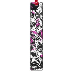 Purple Abstract Flowers Large Book Marks