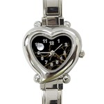 Nature Dark Scene Heart Italian Charm Watch Front