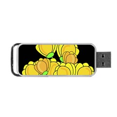 Yellow Tulips Portable Usb Flash (one Side)