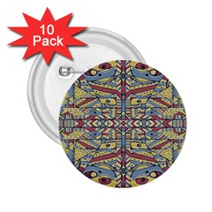 Multicolor Abstract 2 25  Buttons (10 Pack) 