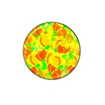 Yellow garden Hat Clip Ball Marker Front