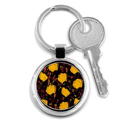 Yellow Roses  Key Chains (round) 