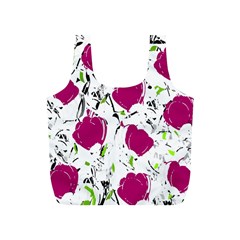 Magenta Roses Full Print Recycle Bags (s) 