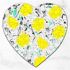 Yellow Roses 2 Jigsaw Puzzle (heart)