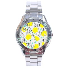 Yellow Roses 2 Stainless Steel Analogue Watch by Valentinaart