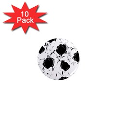 Black Roses 1  Mini Magnet (10 Pack) 