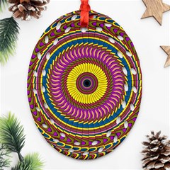 Ornament Mandala Oval Filigree Ornament (2-side) 