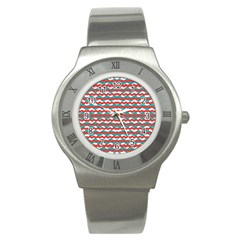 Geometric Waves Stainless Steel Watch