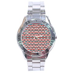 Geometric Waves Stainless Steel Analogue Watch