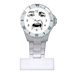 Scared Woman Expression Plastic Nurses Watch