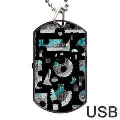 Blue Shadows  Dog Tag Usb Flash (one Side)