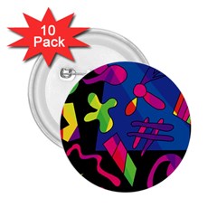 Colorful Shapes 2 25  Buttons (10 Pack) 