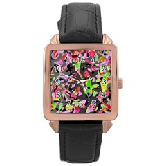 Playful Pother Rose Gold Leather Watch 