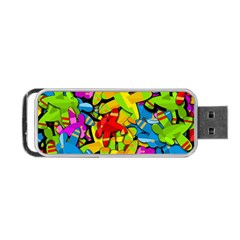 Colorful Airplanes Portable Usb Flash (two Sides)