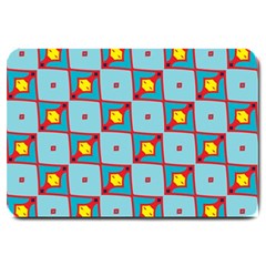 Shapes In Squares Pattern                                                                                                            			large Doormat