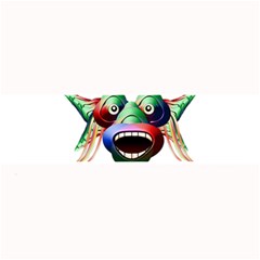 Futuristic Funny Monster Character Face Large Bar Mats