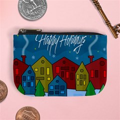 Xmas Landscape Mini Coin Purses by Valentinaart