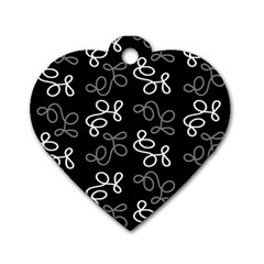 Elegance - Gray Dog Tag Heart (two Sides) by Valentinaart