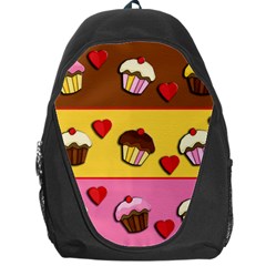 Love Cupcakes Backpack Bag by Valentinaart