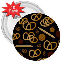 Bakery 2 3  Buttons (10 Pack)  by Valentinaart