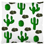 Cactuses 3 Large Flano Cushion Case (Two Sides) Back