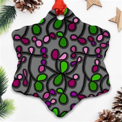 Floral Pattern Ornament (snowflake)  by Valentinaart