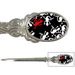 Red Lizard Letter Openers by Valentinaart