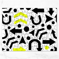 Yellow Right Direction  Rectangular Jigsaw Puzzl by Valentinaart