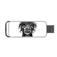 Fantasy Monster Head Drawing Portable Usb Flash (one Side) by dflcprints