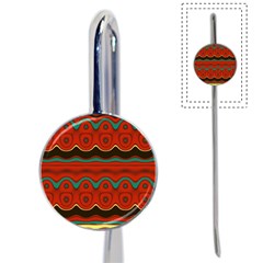 Orange Black And Blue Pattern Book Mark