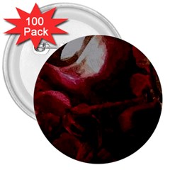 Dark Red Candlelight Candles 3  Buttons (100 Pack)  by yoursparklingshop