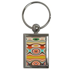 Oval Circle Patterns Key Chains (rectangle) 