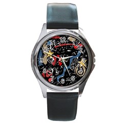 Confusion Round Metal Watch by Valentinaart