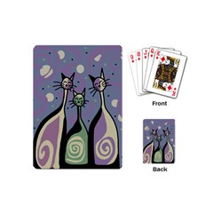 Cats Playing Cards (mini)  by Valentinaart