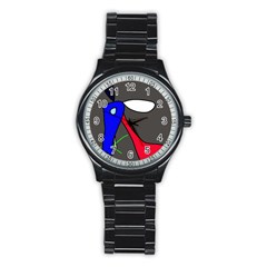 Donkey Stainless Steel Round Watch