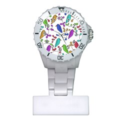 Birds And Flowers Plastic Nurses Watch