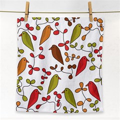 Birds And Flowers 3 Face Towel