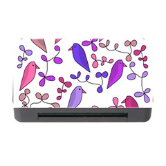 Flowers And Birds Pink Memory Card Reader With Cf