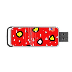 Rainy Day - Red Portable Usb Flash (one Side)