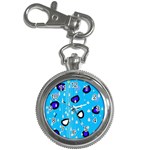 Rainy day - blue Key Chain Watches Front