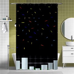 Night Shower Curtain 48  X 72  (small) 