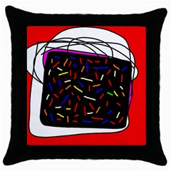 Color Tv Throw Pillow Case (black) by Moma