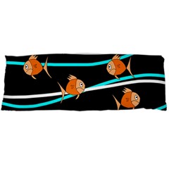 Five Orange Fish Body Pillow Case (dakimakura)