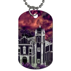 Fantasy Tropical Cityscape Aerial View Dog Tag (one Side) by dflcprints