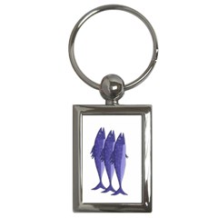 Mackerel  - Purple Key Chains (rectangle) 