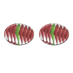 Mackerel Military 2 Cufflinks (oval)