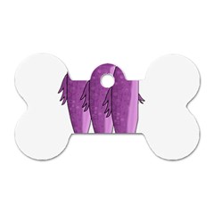 Mackerel - Magenta Dog Tag Bone (two Sides)