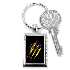 Yellow Fish Key Chains (rectangle) 